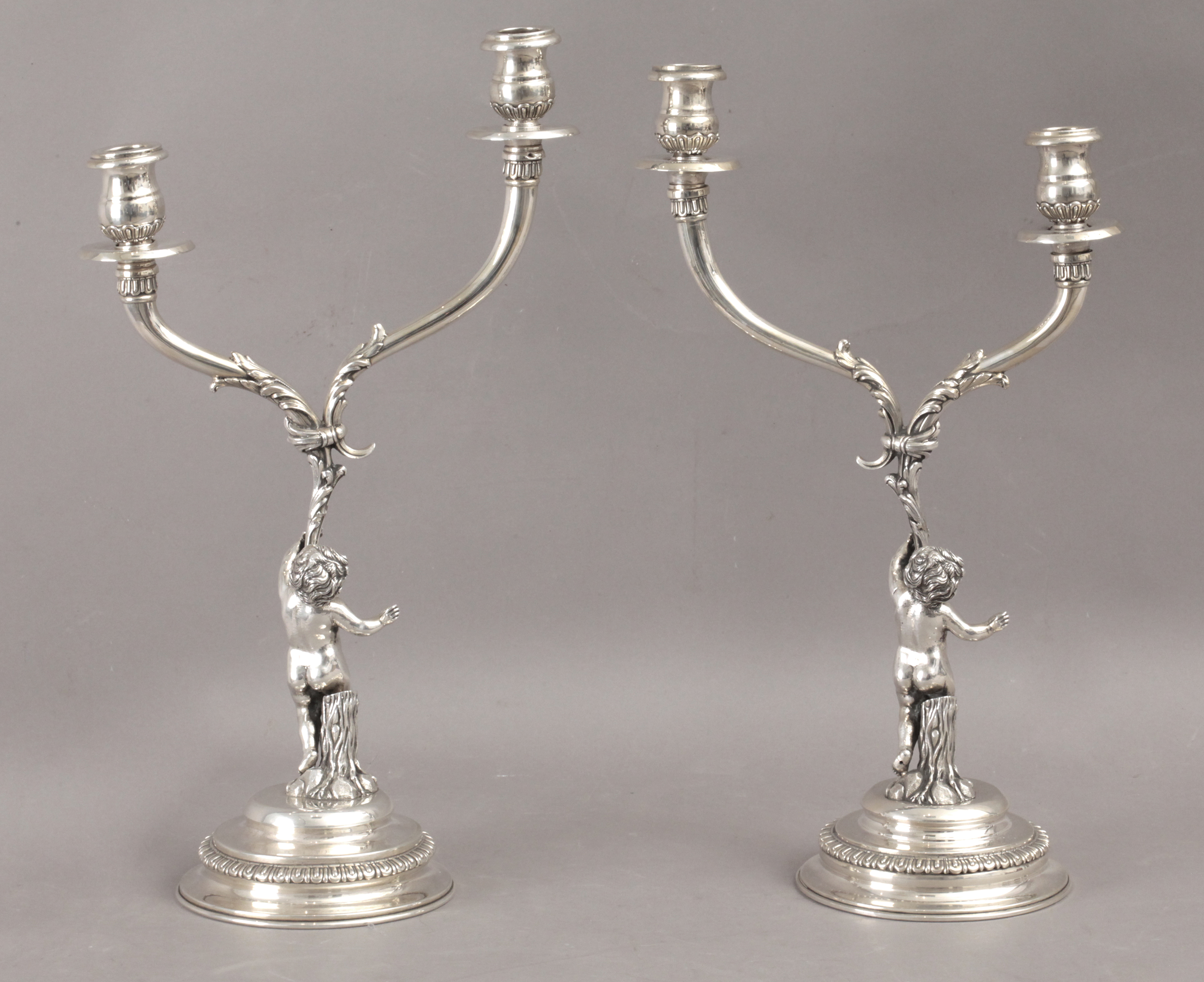 Masriera y Carreras. A pair of 20th century silver candelabras - Image 4 of 5