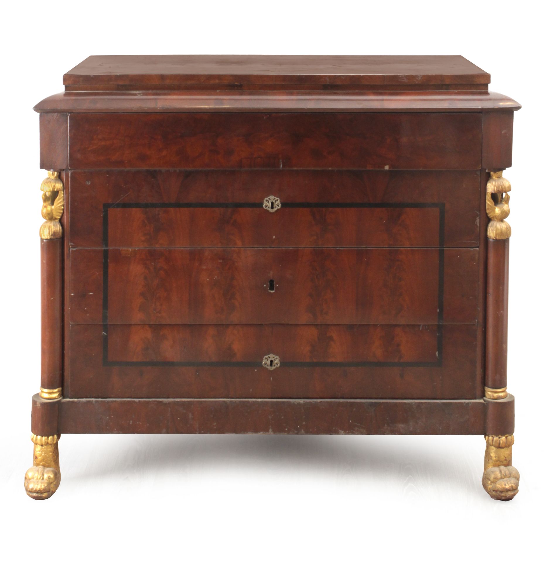 A Spanish mahogany chest of drawers circa 1840 from Ferdinand VII period - Bild 2 aus 5