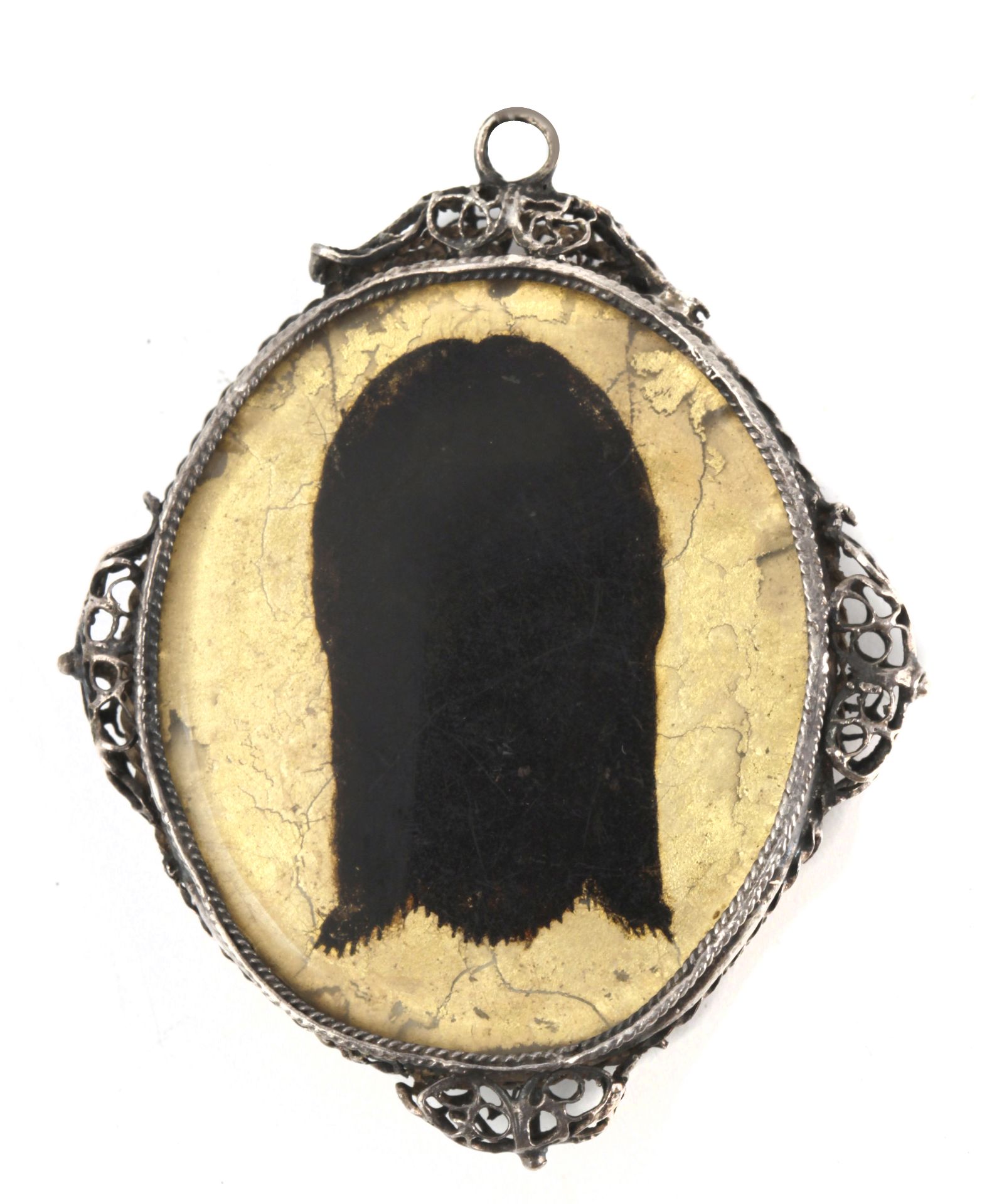 A 17th century Spanish silver reliquary pendant - Bild 2 aus 2