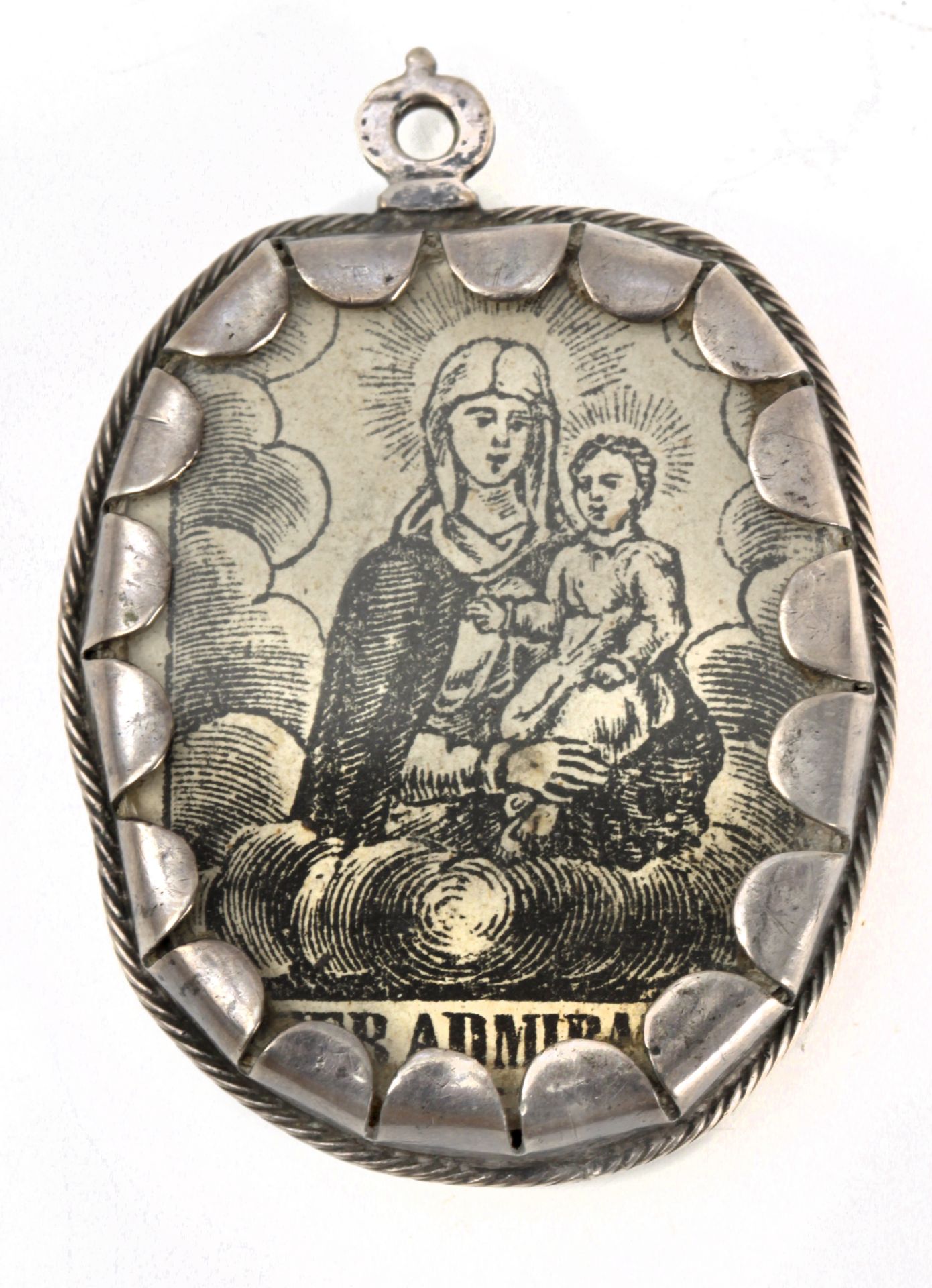 An 18th century Spanish silver reliquary pendant