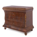 A Spanish mahogany chest of drawers circa 1840 from Ferdinand VII period