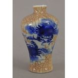 A 19th century Meiping vase in craquelé porcelain