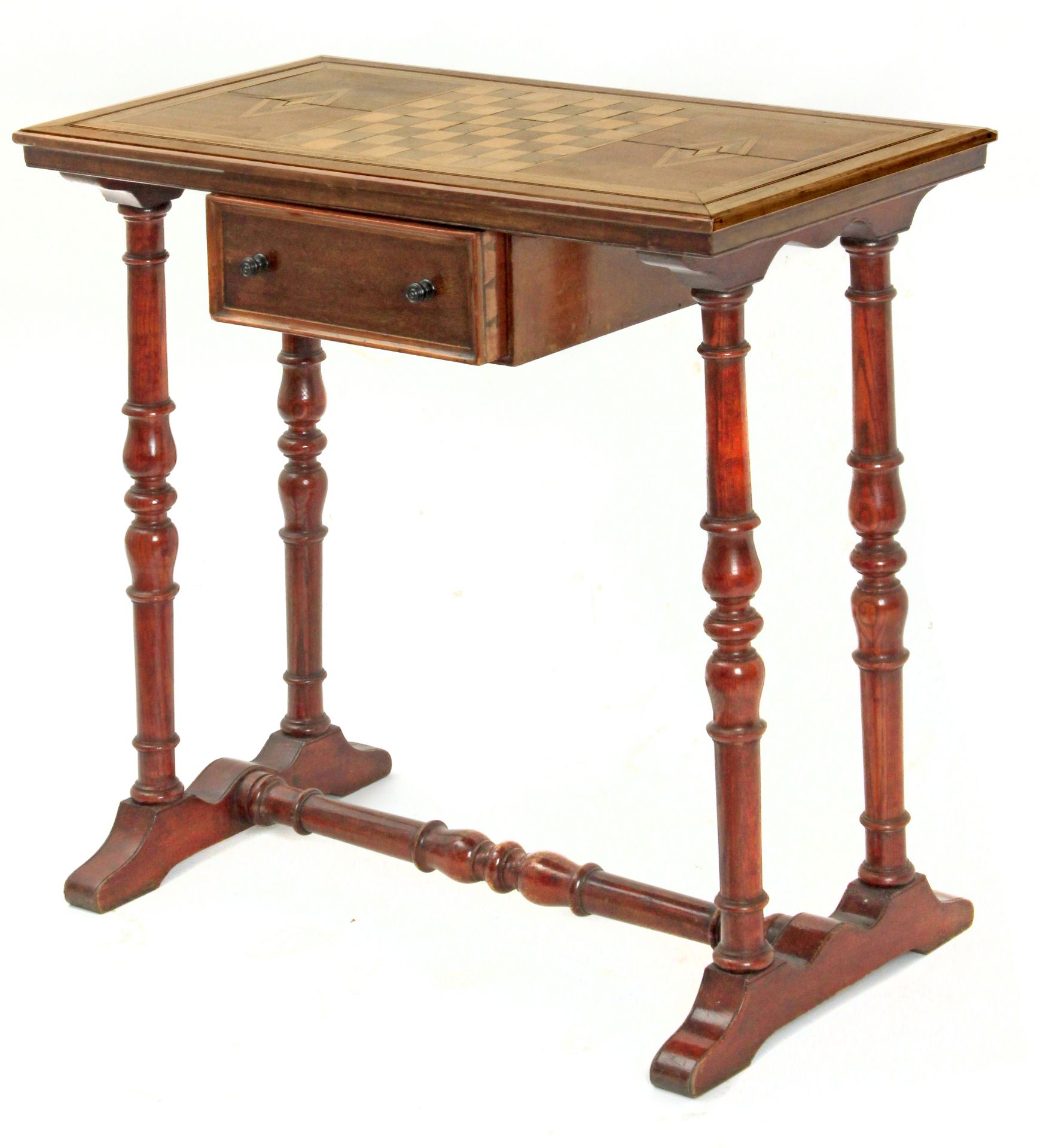 A 19th century mahogany Spanish game table