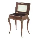 A Napoleón III style rosewood dressing table circa 1900