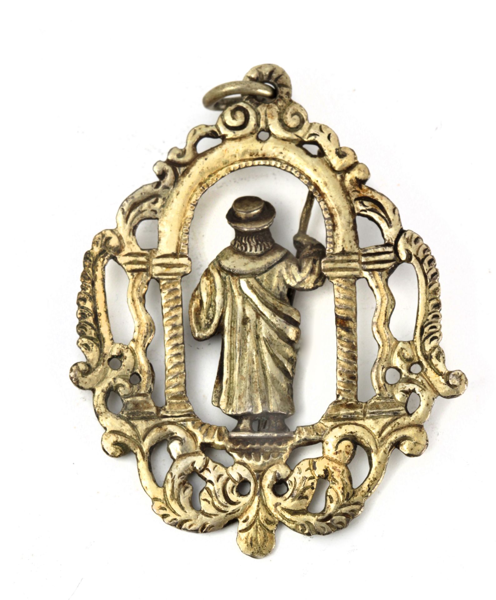 An 18th century Spanish silver reliquary pendant - Bild 2 aus 2