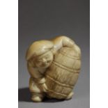 A 19th century Japanese netsuke. Signed Hozan