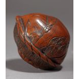 A late 19th century manju type netsuke from Meiji period