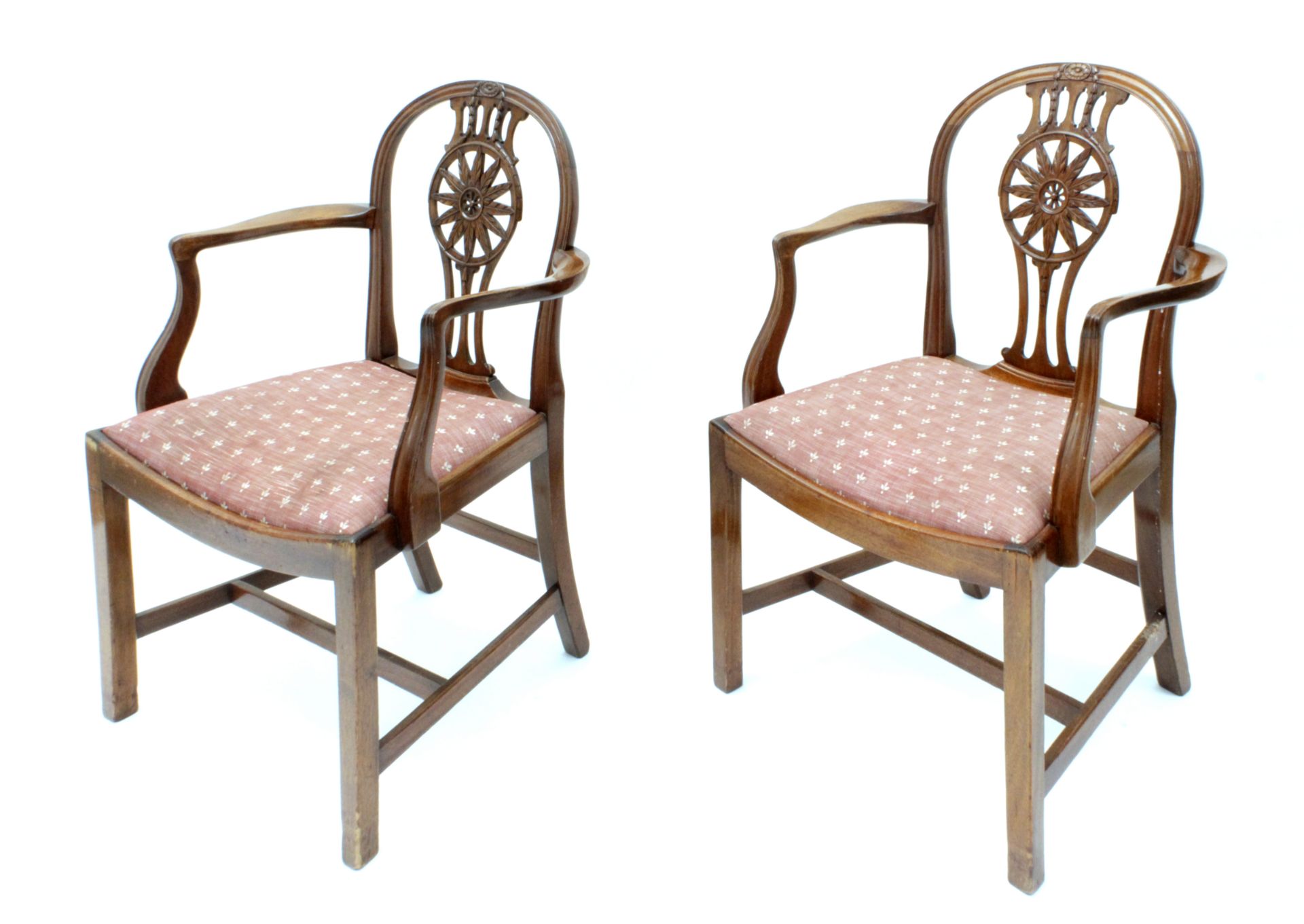 A 19th century set of eight mahogany chairs and two armchairs - Bild 3 aus 7