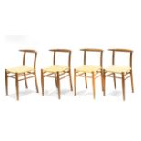 Philippe Starck for Driade circa 1980-1989. A set of eight "Bullhorn Aleph" chairs