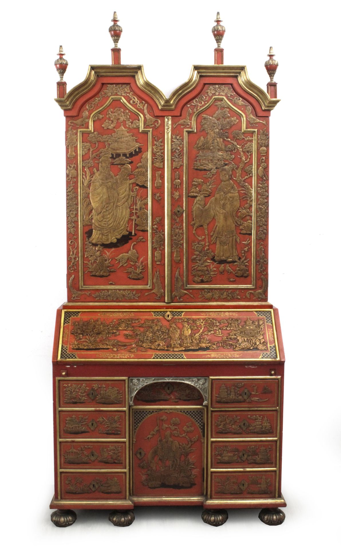 A second half of 20th century Chinese style bureau bookcase cabinet - Bild 3 aus 4