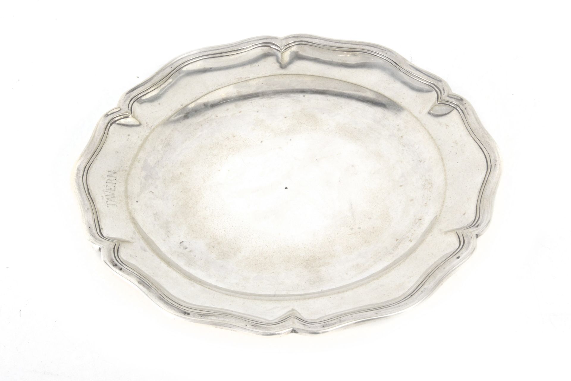 A 19th century silver tray