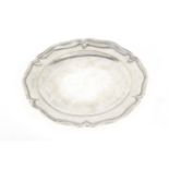 A 19th century silver tray