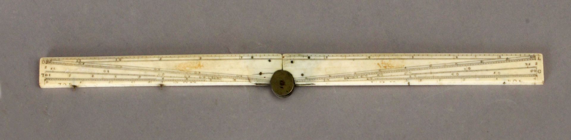 A 19th century English cartographic tool in carved bone