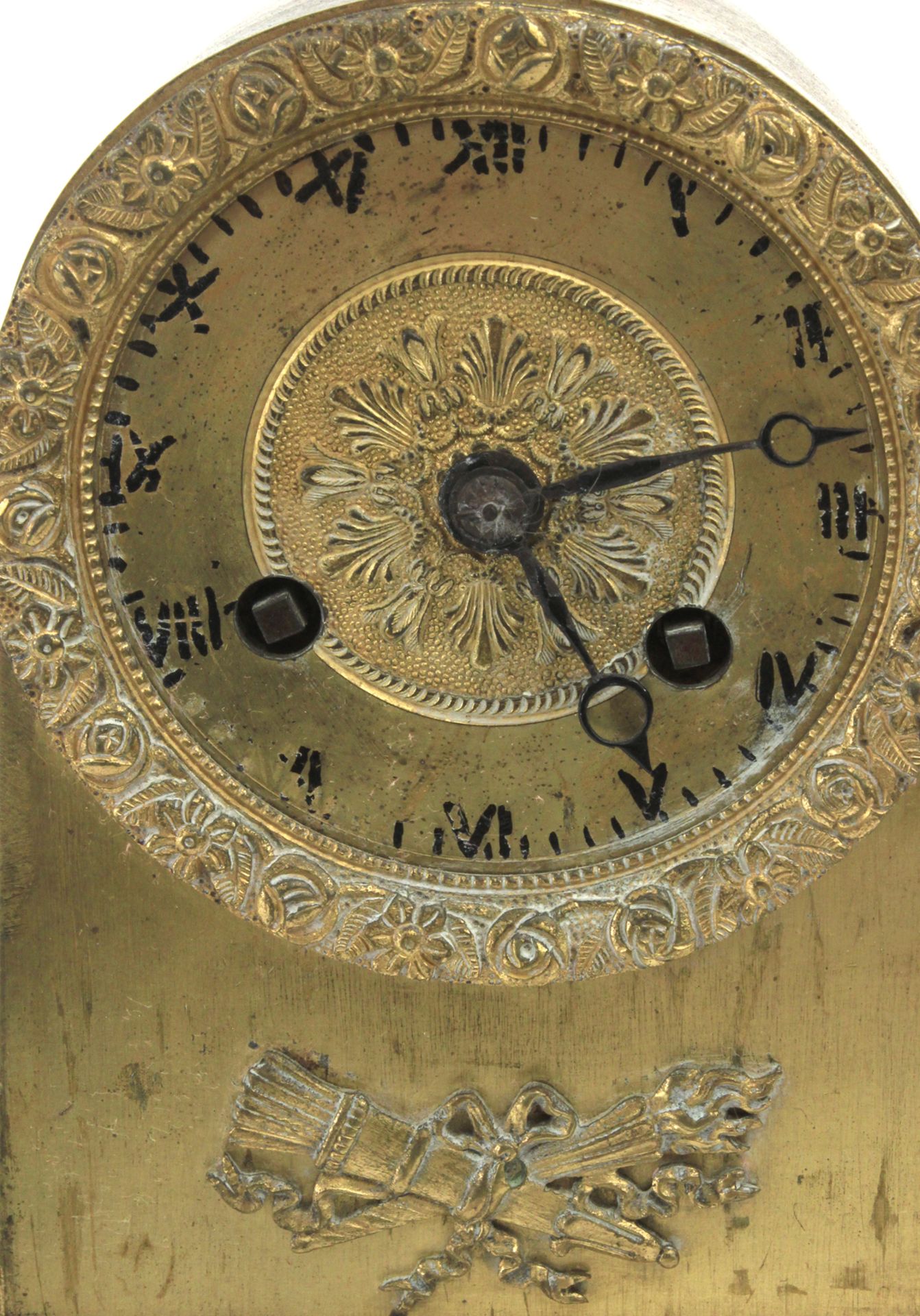 A 19th century French ormolú bronze mantel clock from Empire period - Bild 3 aus 4