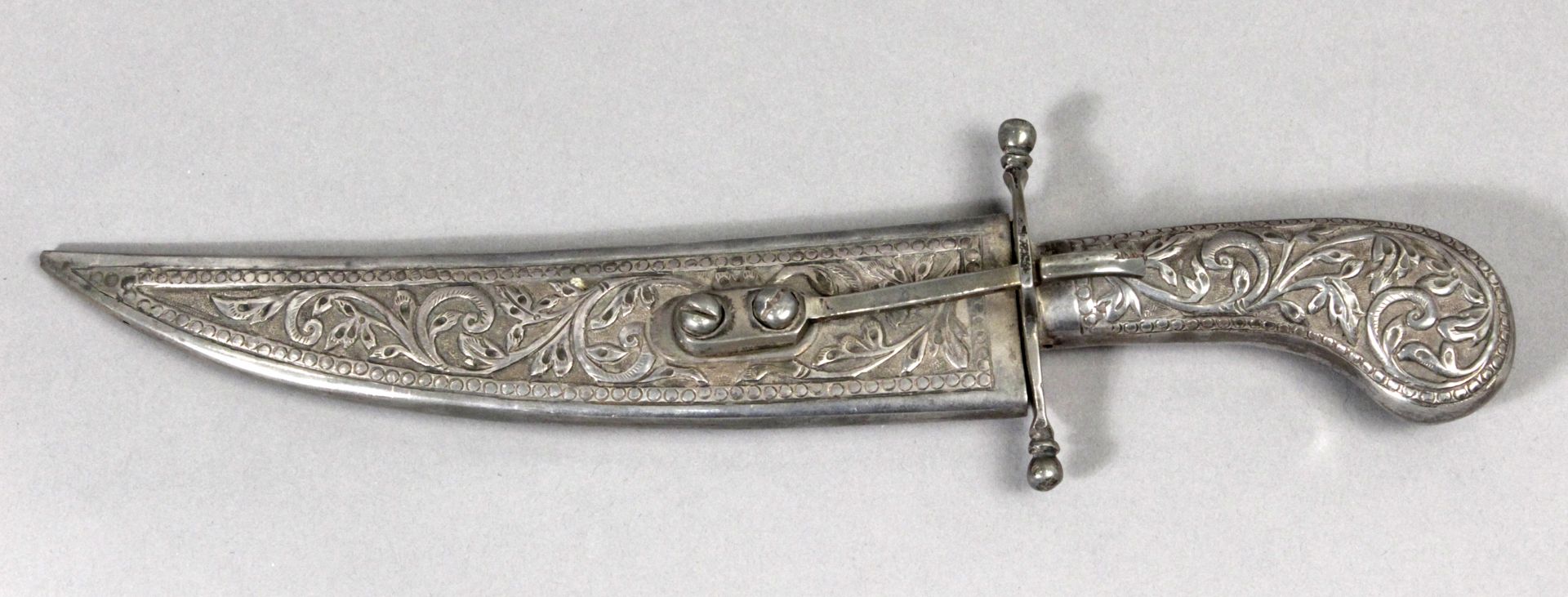 A first half of 20th century silver knife possibly from India