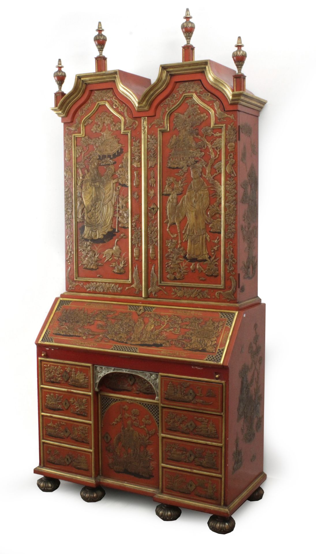 A second half of 20th century Chinese style bureau bookcase cabinet - Bild 2 aus 4