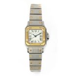 Cartier. Santos. Steel and yellow gold gentlemen watch circa 1960-1969