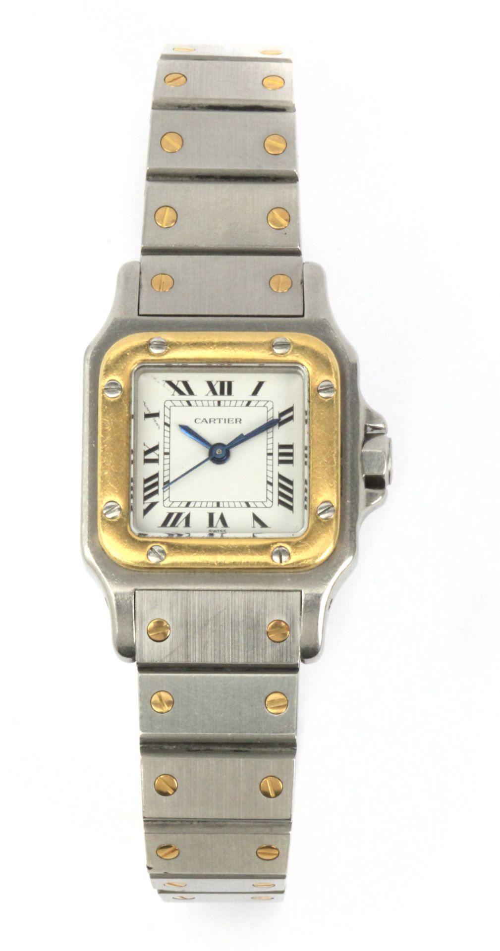 Cartier. Santos. Steel and yellow gold gentlemen watch circa 1960-1969