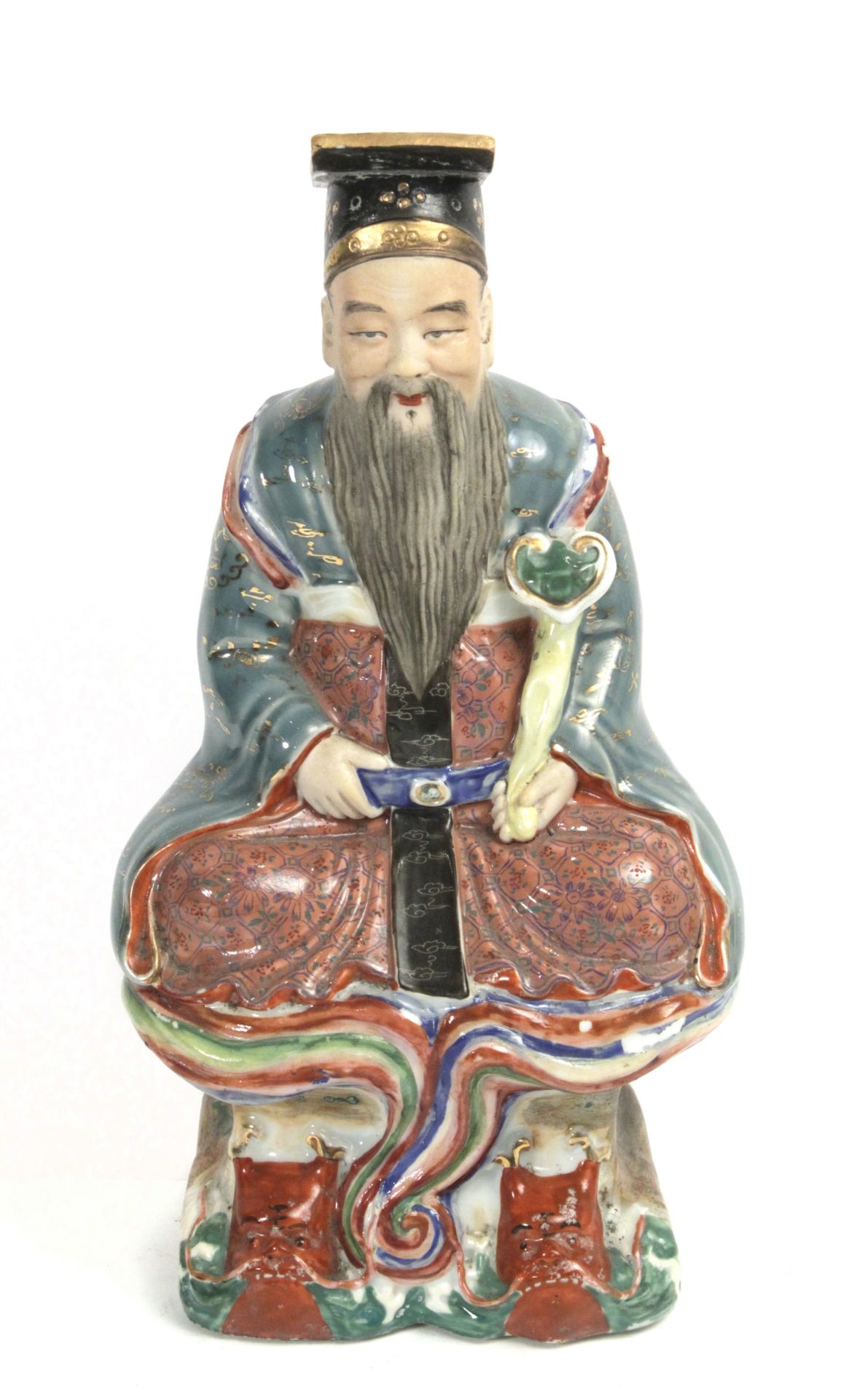 Chinese school circa 1960. A porcelain figure of a wiseman from the Popular Republic period