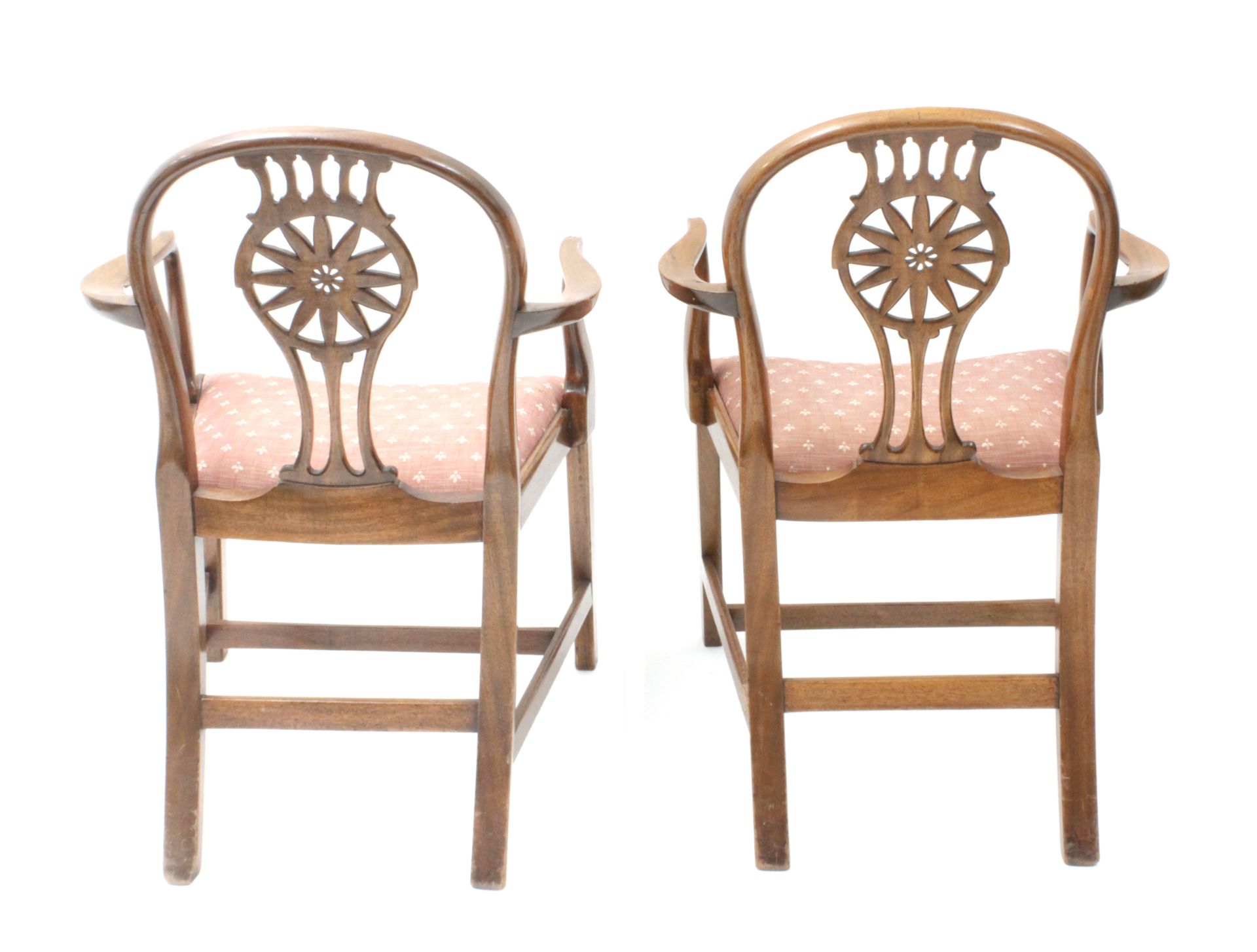 A 19th century set of eight mahogany chairs and two armchairs - Bild 5 aus 7