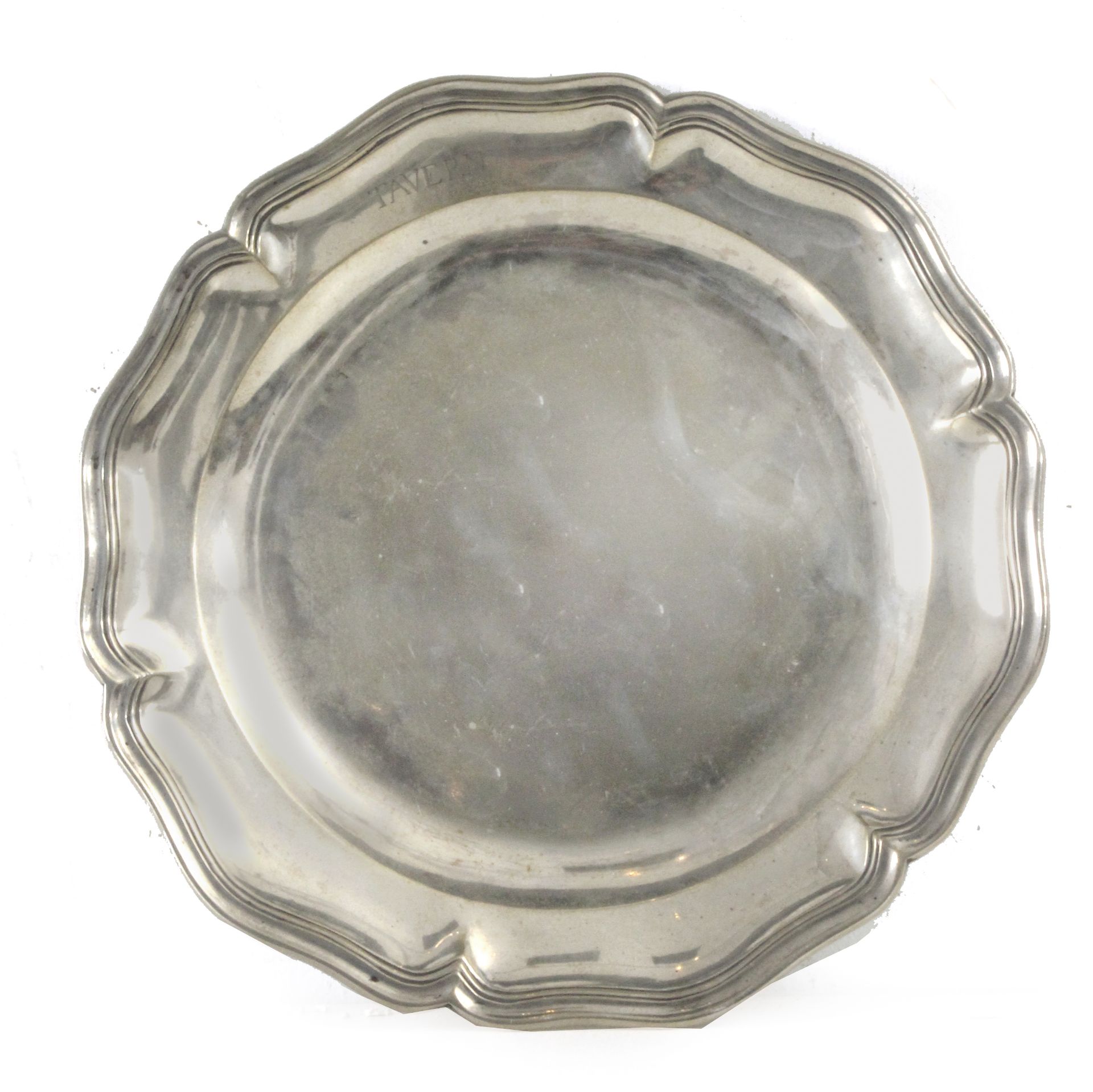 A 19th century silver tray - Image 2 of 2