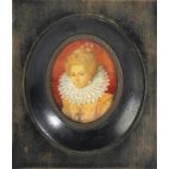 An English portrait miniature circa 1900