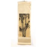 A 20th century Chinese scroll depicting bamboo