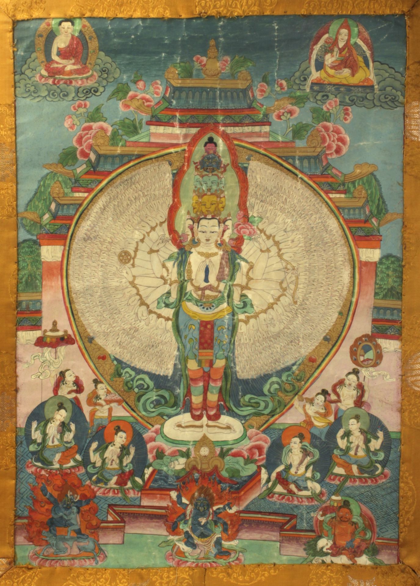 A 19th century Tibetan thangka