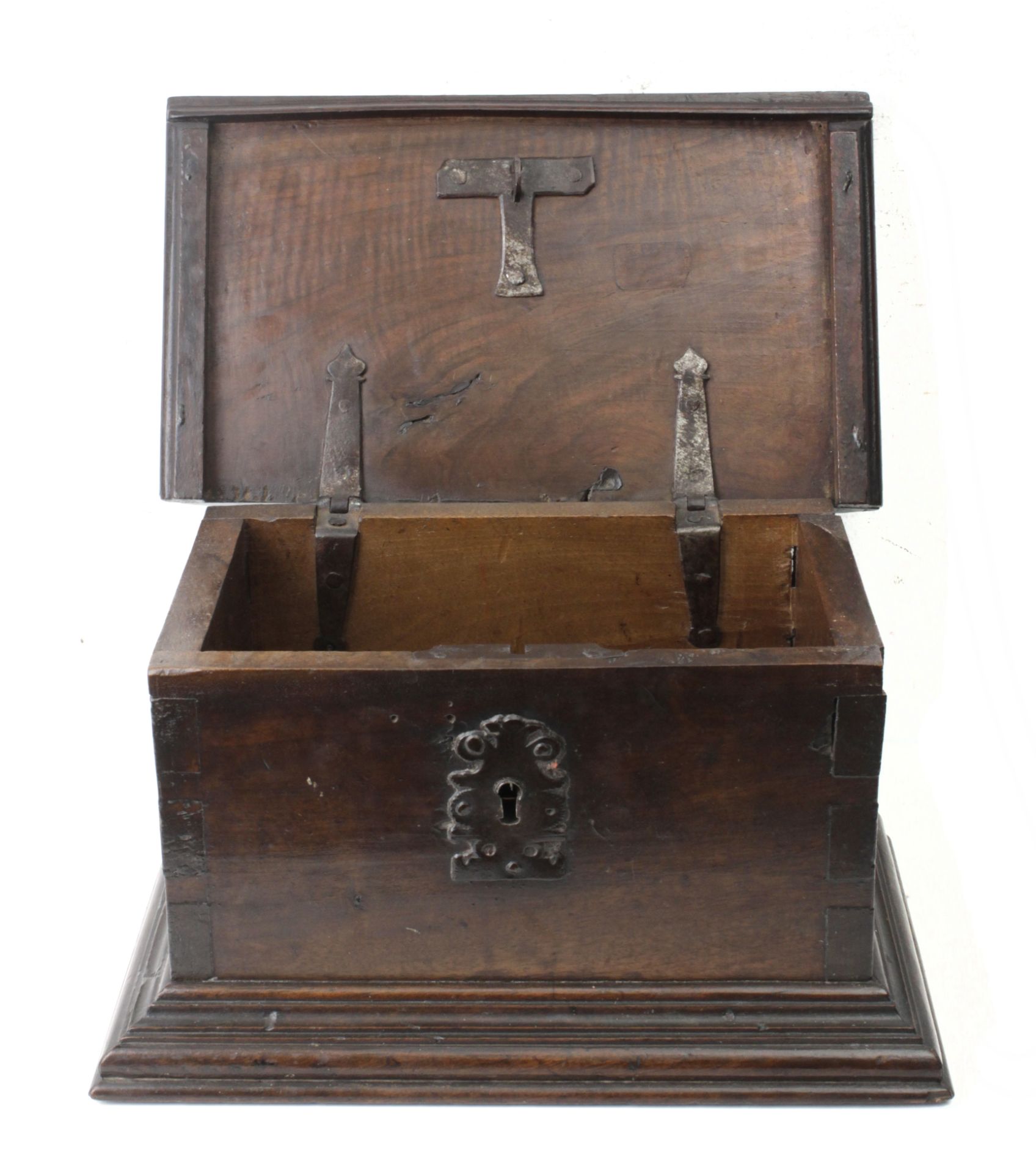 A 17th century Spanish walnut chest