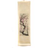 A 20th century Chinese scroll depicting plum blossom
