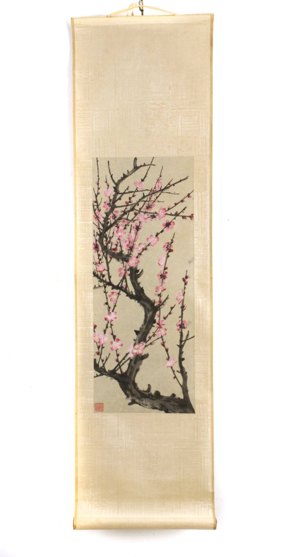 A 20th century Chinese scroll depicting plum blossom