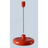 A pendant lamp circa 1960 in polychromed aluminium