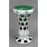 A 20th century flower vase in Overlay glass