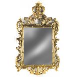 A late 19th century Louis XV style mirror cornucopia