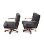 AG Barcelona. Three revolving armchairs circa 1980-1989