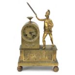 A 19th century French ormolú bronze mantel clock from Empire period