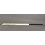 A 19th century carved ivory paper knife from Dieppe