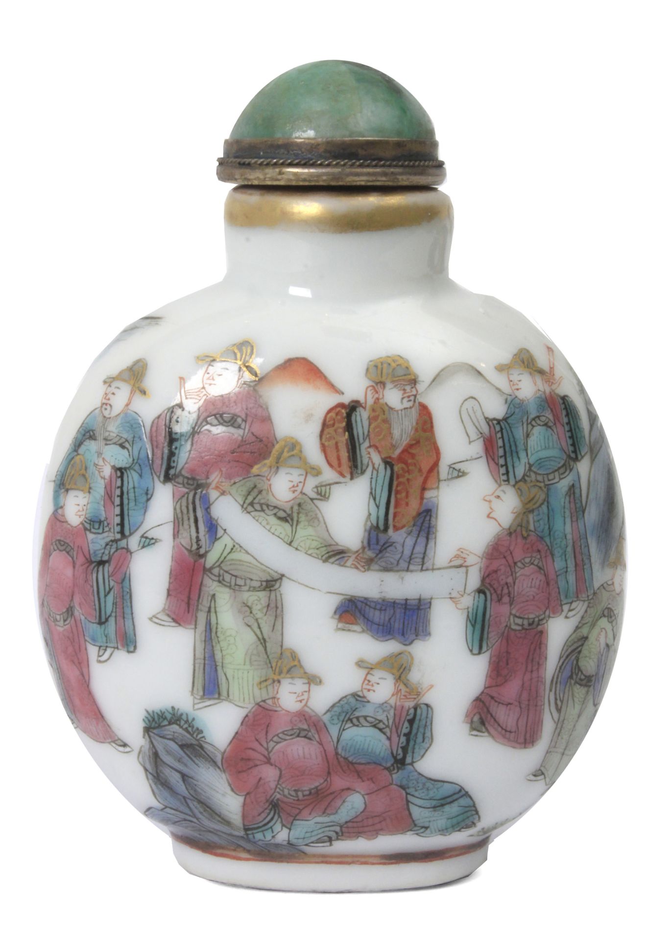 A 19th century Chinese porcelain snuff bottle from the DaoGuang period