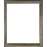 A 19th century Baroque style frame in carved and polychromed wood