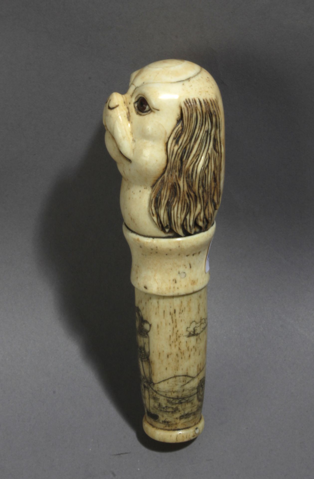 An 18th century Chinese corkscrew in carved ivory for the European trade - Bild 2 aus 2