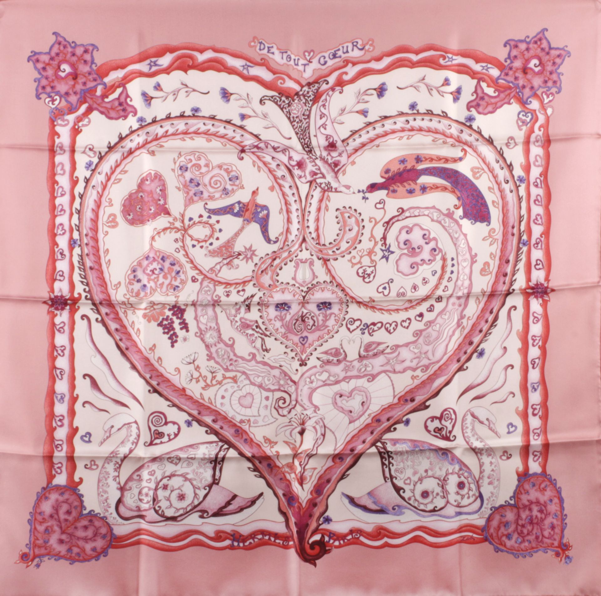 Hermès "De tout coeur" scarf