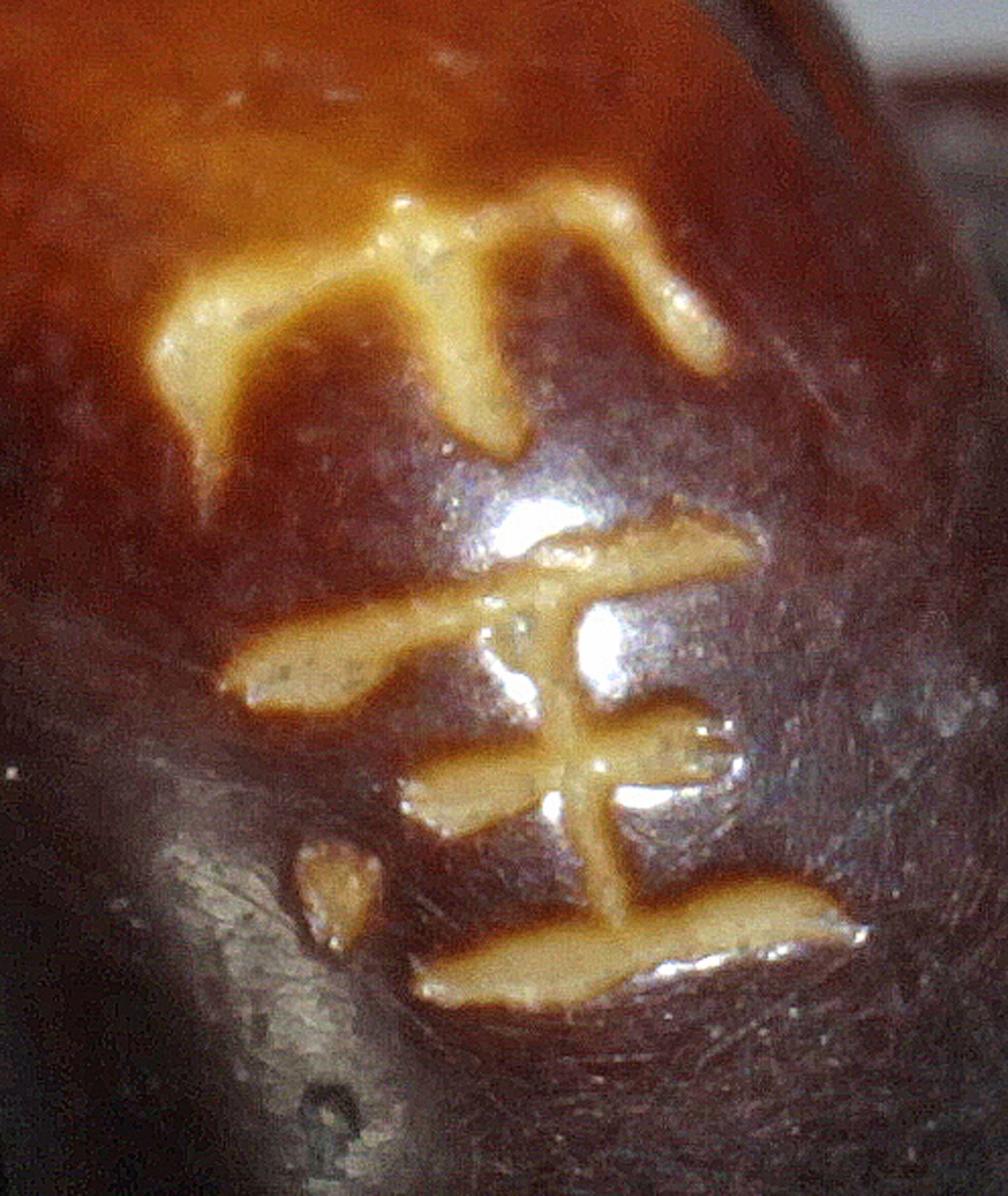 A 19th century Ganbun Mebun style Japanese netsuke from Meiji period, Signed Gyokuzan - Bild 10 aus 10