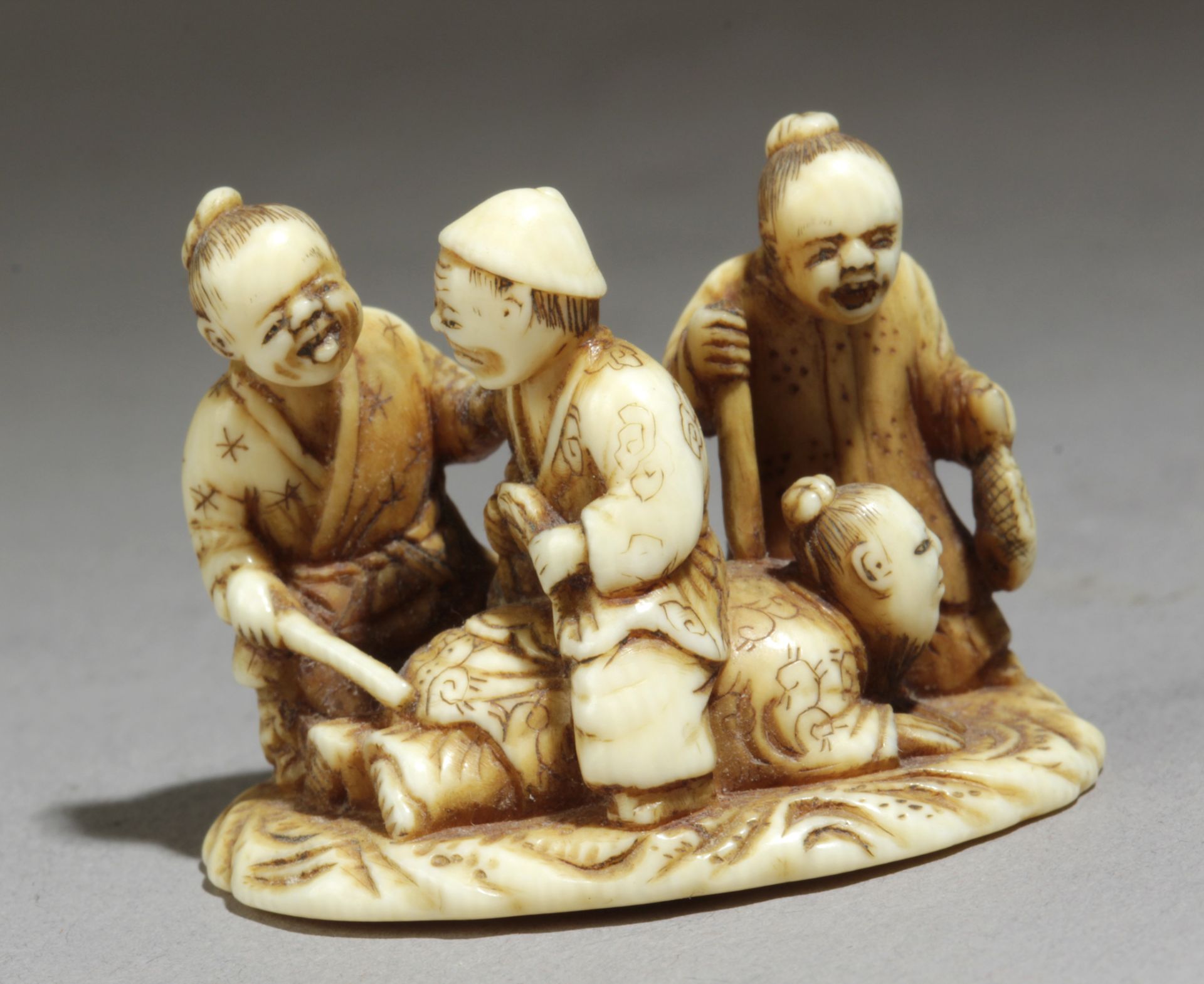 A Japanese netsuke circa 1835-1860 from Edo period. Signed Norishige