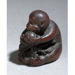 A 19th century Japanese netsuke from Meiji period. Signed