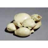 A 19th century Japanese netsuke from Meiji period. Signed Mokazu