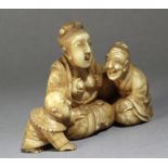 A late 19th century Japanese netsuke from Meiji period. Signed Masaharu