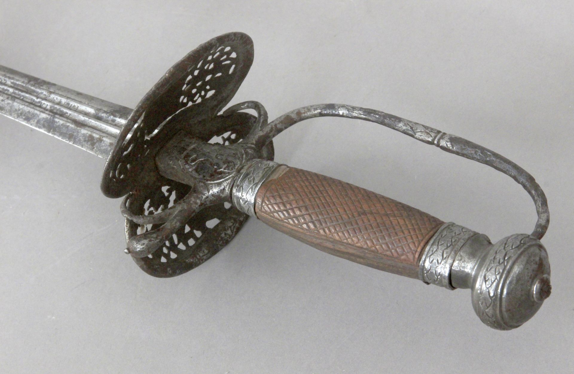 An 18th century ceremonial sword with a blade possibly from Toledo - Image 4 of 5