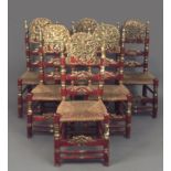 Six 18th century Catalan chairs from Olot