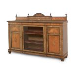 A Victorian walnut credenza cabinet, England 1860-1890