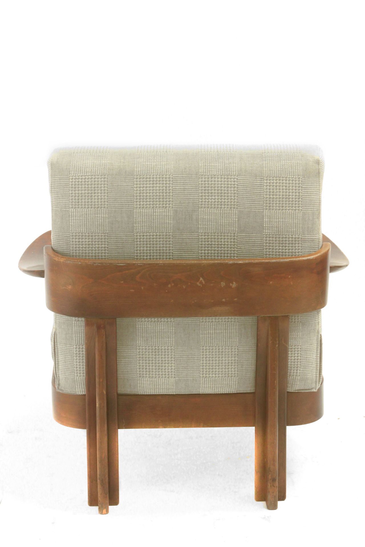 AG Barcelona. A pair of walnut armchairs circa 1970 - Image 9 of 10